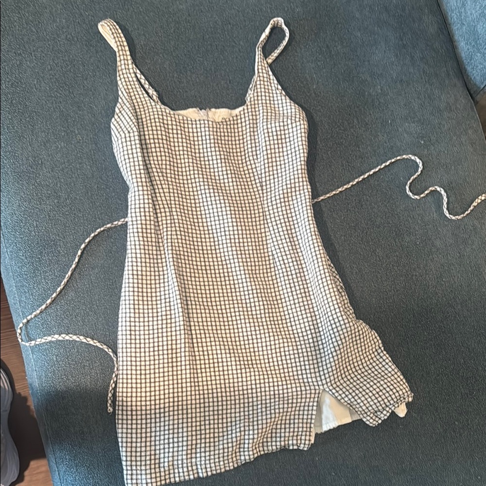Abercrombie & Fitch Black and White Checkered Dress